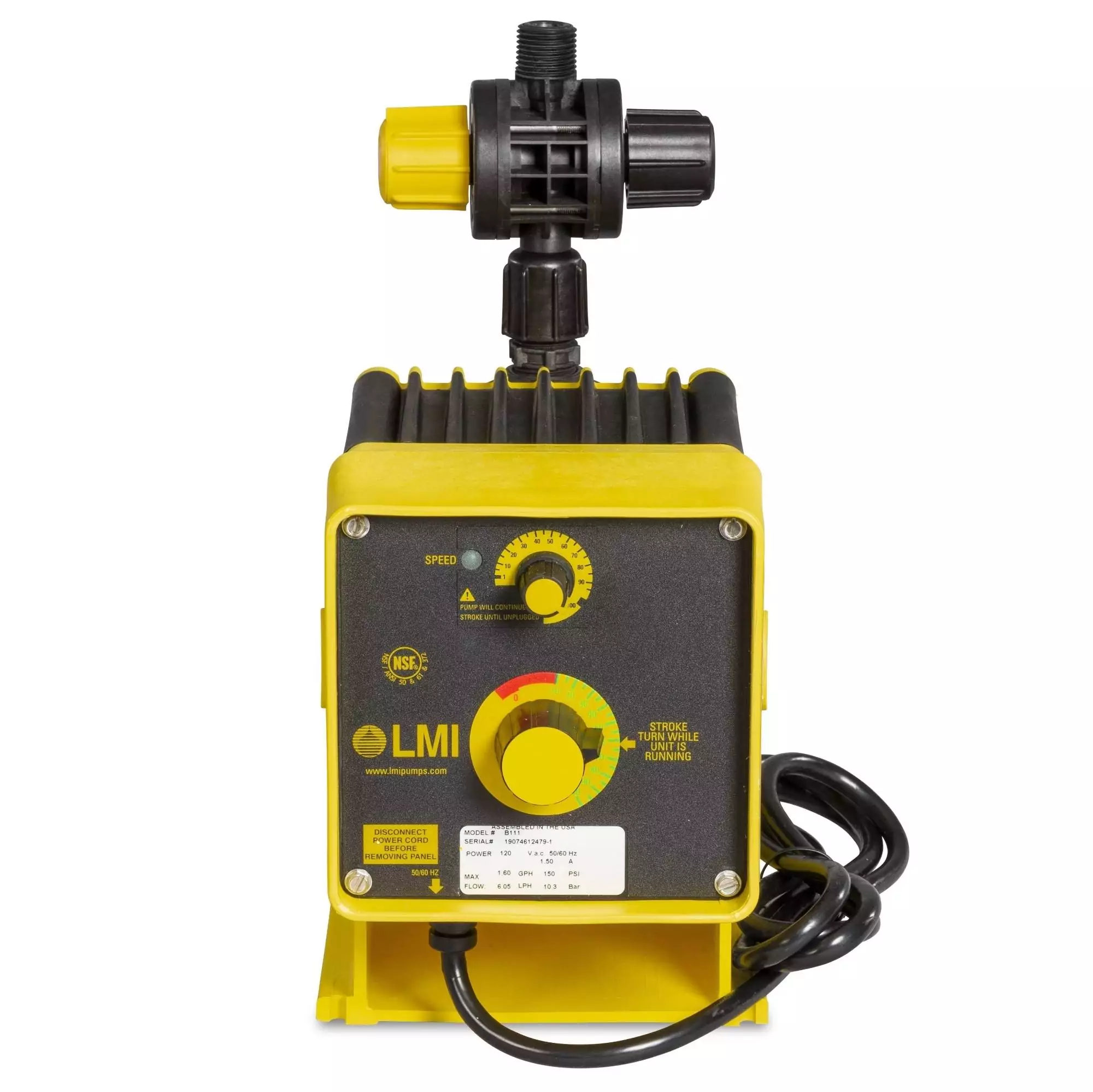 Lmi C Si Lmi Metering Pump Gph Psi Pvdf W Mfv