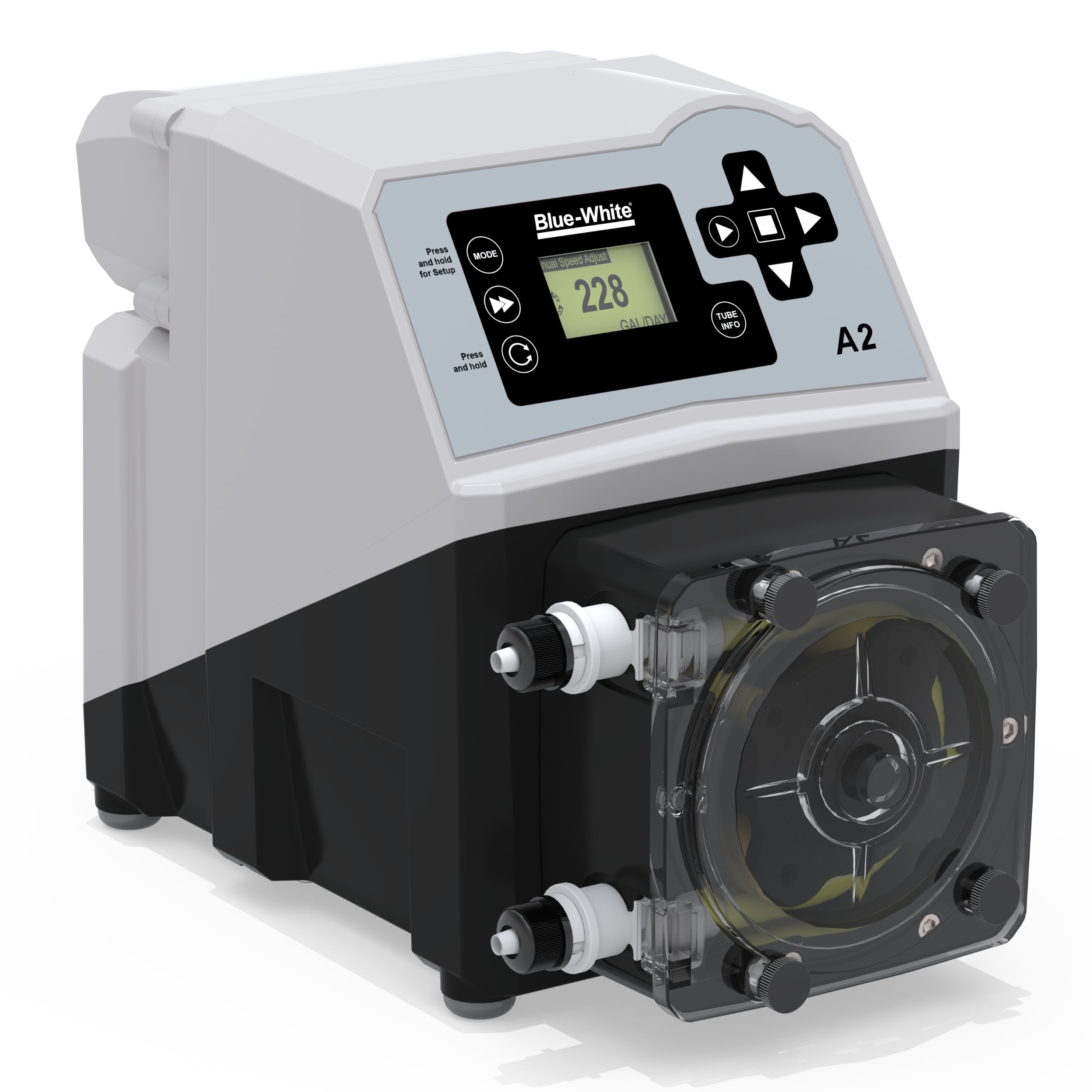 BlueWhite A2V24MNEE3 A2 Peristaltic Metering Pump 4.44 GPH