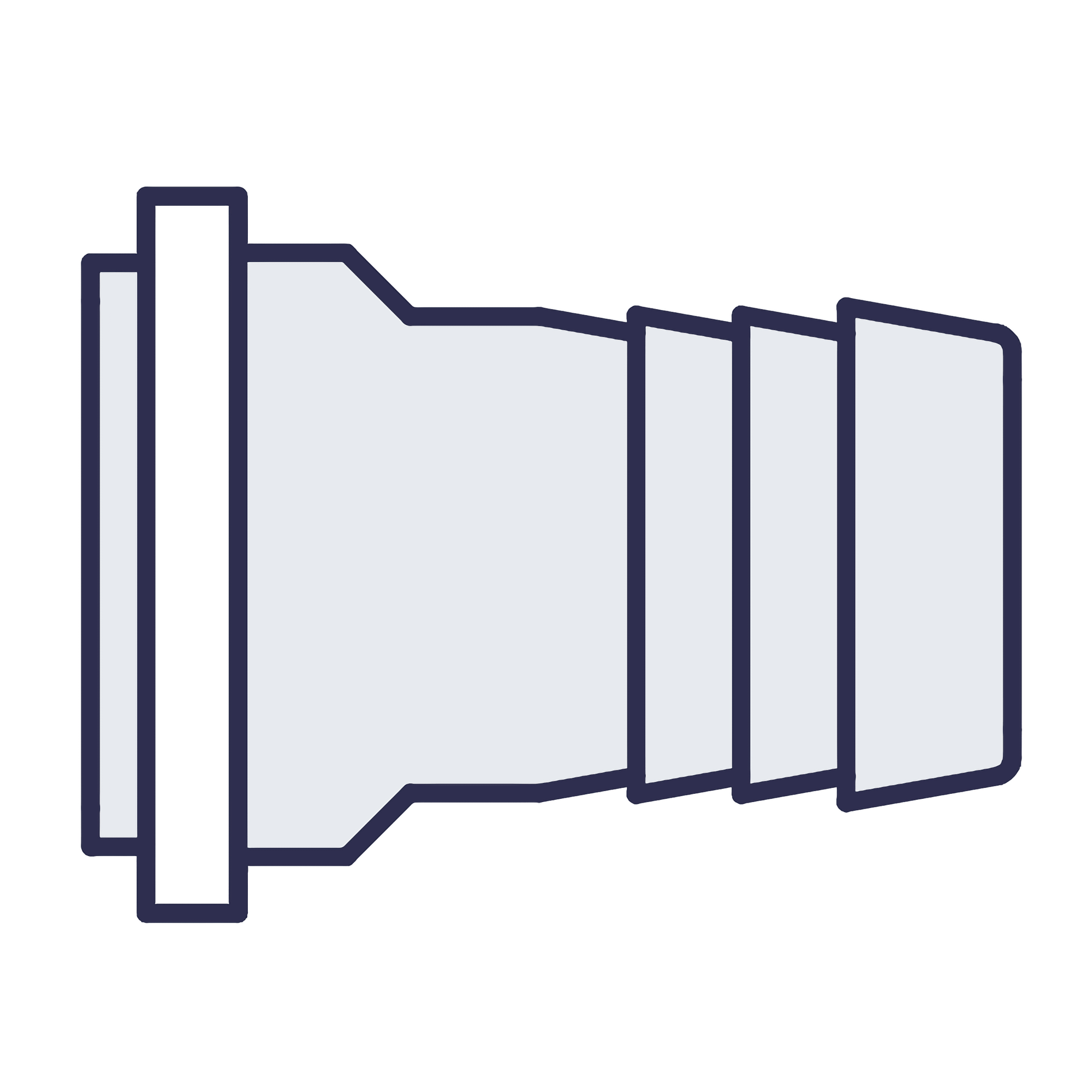 Standard Pump 4051 Hose Barb, PVDF 0.75" (19 mm)