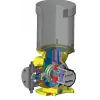SD86-L-NT | LMI Metering Pump - 87 GPH - 75 psi - for Sulfuric Acid - 1/2" Tubing - 0.33 hp (3P-50hz)