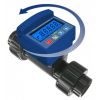 TKB-40-PF | 1-1/2" Truflo TKB Battery Operated Paddlewheel Flow Meter - PVDF - Viton - Threaded Connections - LCD - Rate & Total