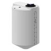 01-33927 | 200 Gal ProChem Cone Bottom Tanks - 30° Slope & Plastic Stand - FDA Black