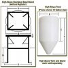 01-1228 | 101 Gal - ProChem Cone Bottom Tanks - 60° Slope - LPE - Natural