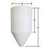 01-1228 | 101 Gal - ProChem Cone Bottom Tanks - 60° Slope - LPE - Natural