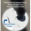 02-33023 | Bolted Lid for ProChem Open Top Process Chemical Tanks - 10 Gal - Bolted Hinged - Plastic