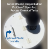 02-31617 | Bolted Lid for ProChem Open Top Process Chemical Tanks - 5 Gal - Bolted Hinged - SST