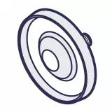 EH1975 | DIAPHRAGM - EZ/EW(N)/EK-36 - PTFE/EPDM