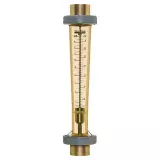 F-451003LHBBPN-24 | F-451N High Volume Rotameter - 3 to 30 GPM - 1.5 Inch Brass F/NPT & Unions - Inline