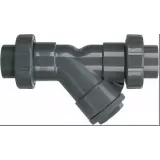 YS100-PCU | 1 inch Clear PVC True Union Y-Strainer - Socket