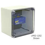 LM92-1202 | Single NEMA Box - Windowed - 35mm Rail - PC