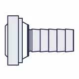 1722 | Hose Barb, Polypropylene, 1/2" (12,7 mm)