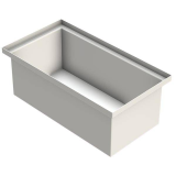 01-33937 | 50 Gal - FRP Open Top Rectangular Tank - Polyester 3/16" wall 1 Rib