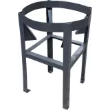 02-27291 | 19 Gal - ProChem Cone Bottom Tank Stand - 60° Slope Painted Mild Steel w/o Agitator Bracket