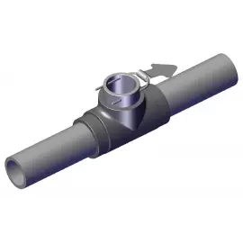 MF81T-P-200 | Tee Fitting, PVC, 2", IP, Pipe Stub