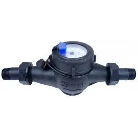 ACS-NM-100-R/2P | Plastic Multi-jet Cold Water Meter - Pulser - 1 in - 2 P/G