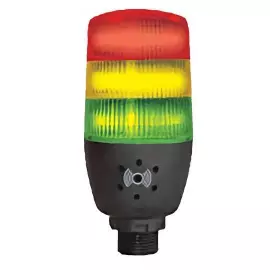 LC09-2034 | Strobe Alert Plus Red - Yellow - Green Flash/Audible Alarm - 85 db - IP65