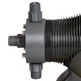 LE-A40HI | LMI Pump Liquid End - AutoPrime Degas - Acrylic w/ MFV