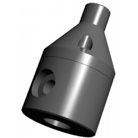 PRM2025-K90 | 2 Port M-Series PRV - PVDF - 1/4 inch NPT - 90 deg