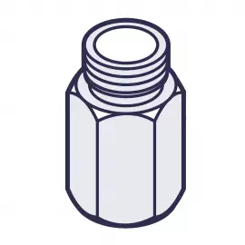 EH0433 | HOUSING - VALVE - 0.375 1/4NPTF SS