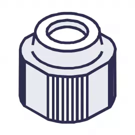 EH0620 | NUT - COUPLING - E3X/4X - PVC