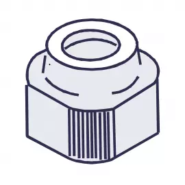 EH0686 | NUT - COUPLING - E55/56 - GFRPP