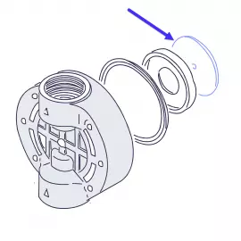 EH0659 | RETAINER - DIAPHRAGM - E55/56