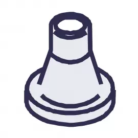 EH0719 | ADAPTER - TUBING - 1/2 - E3X/4X - PVC