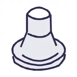 EH0735 | ADAPTER - TUBING - 1/2 - E55/56 - GFRPP