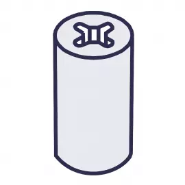 EH1295 | GUIDE - VALVE - 0.500 - GFRPP - HIGH VISCOSITY