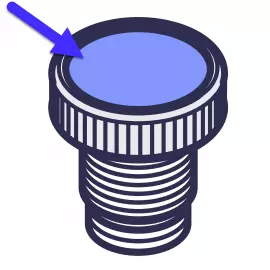 EH1314 | LABEL - MAVV - KNOB - BLUE