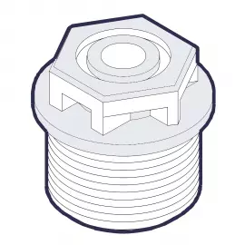 EH1666 | FITTING - MAVV - E55/56 - PVC