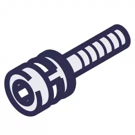 EH1988 | BOLT - W/PW & SW - M5 X 35 316SS - HEX SOCKET