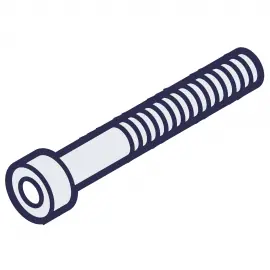 EH2089 | BOLT - M4 X 45 316SS - HEX SOCKET