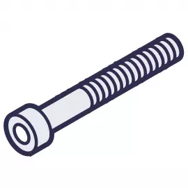 EH2090 | BOLT - M5 X 45 316SS - HEX SOCKET