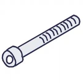 EH2121 | BOLT - M5 X 75 316SS - HEX SOCKET