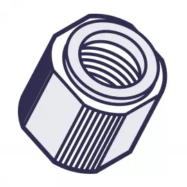 EH2330 | NUT - COUPLING - FLEXCON - 09-36 - PVC