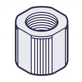 EH2351 | NUT - COUPLING - FLEXCON - 11-36 - GFRPP