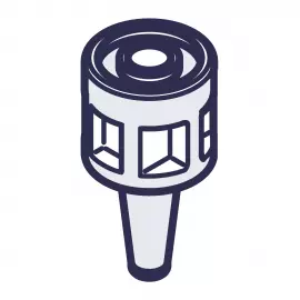 EH2369 | ADAPTER - TUBING - FLEXCON - 11-21 - PVDF