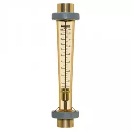 F-451002LHBBPN-24 | F-451N High Volume Rotameter - 2 to 20 GPM - 1.5 Inch Brass F/NPT & Unions - Inline