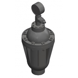 PD0023-PPT01 | Pulsation Dampener - 3/4 inch - PP - PTFE - 42 cu in - Economy - 160 psi