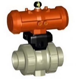 199.251.856 | 40 - Type 546 Pro Ball Valve w/ PPA Pneumatic Actuator - FO IR/Butt Fusion - PP/EPDM