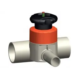 167.519.326 | 63x25 - 519 Zero Static Diaphragm Valve IR/Butt Fusion - PP/PTFE/EPDM