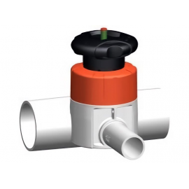 181.519.514 | 40x32 - 519 Zero Static Diaphragm Valve IR/Butt Fusion - PVDF-HP/PTFE/FKM