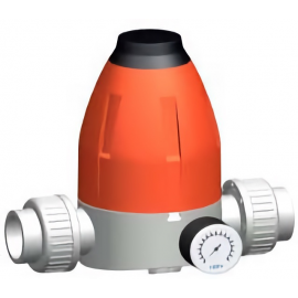 163.582.234 | 1 - 582 Pressure Reducing Valve Socket with Gauge - CPVC/FKM