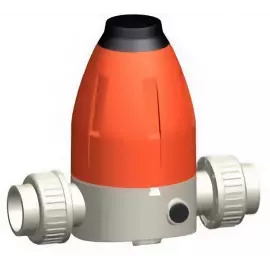 167.582.107 | 63 - 582 Pressure Reducing Valve Socket Fusion Union w/o Gauge - PP/EPDM