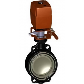 150.145.343 | 2-1/2 - 145 EA Wafer Butterfly Valve 100-230V w/ MO - PP/FKM