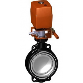 150.145.607 | 6 - 145 EA Wafer Butterfly Valve 24V w/ MO - PVDF/FKM