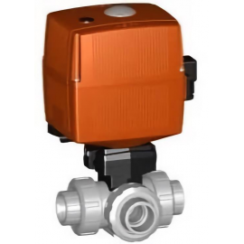 150.167.486 | 1-1/4 - 167 3-way Horizontal T-Port Theaded NPT 100-230V - CPVC/EPDM