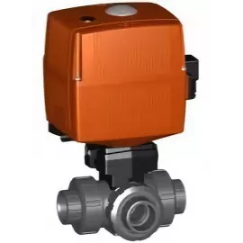 150.167.365 | 1 - 167 3-way Horizontal L-Port Threaded NPT 100-230V - PVC/EPDM