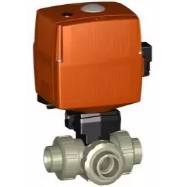 150.168.355 | 1 - 168 3-way Horizontal T-Port Threaded NPT 100-230V - PP/FKM